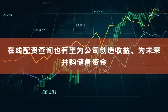 在线配资查询也有望为公司创造收益、为未来并购储备资金